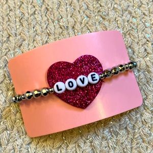 New Super Cute Silver Love Bracelet